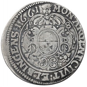 ort 1661, Elbląg, Kurp. 1106 (R3), Bahr. 9493, ciemna p...