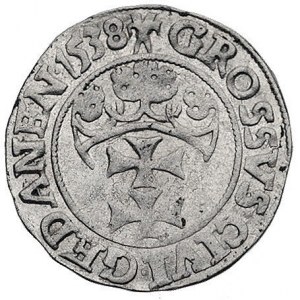 grosz 1538, Gdańsk, Kurp. 479 (R), Gum. 564