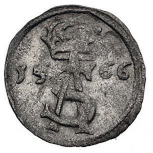 dwudenar 1566, Wilno, moneta wybita wadliwym stemplem -...