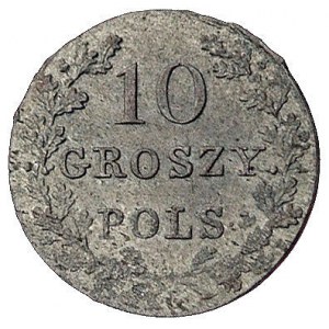 10 groszy 1831, Warszawa, łapy Orła proste, Plage 276, ...