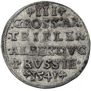 trojak 1541, Królewiec, Bahr. 1178, Neumann 43