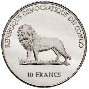 10 franków 2000, wizyta papieża Jana Pawła II, srebro, ...