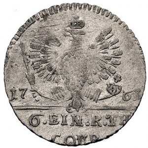 1/6 talara 1761, Królewiec, Bitkin 507 (R), Uzd 4890, r...