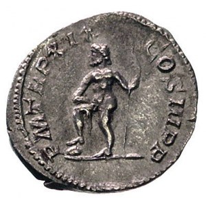 Septymiusz Sewer 193-211, denar, Aw: Popiersie w wieńcu...
