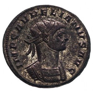 Aurelian 270-275, antoninian, Aw: Popiersie w koronie r...