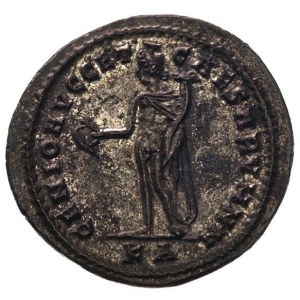 Galeriusz 305-311, duży folis-Kartagina, Aw: Głowa w wi...