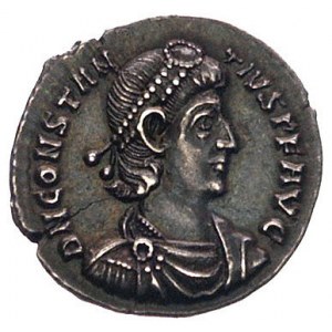 Konstancjusz II 337-361, silikwa- Sirmium, Aw: Popiersi...