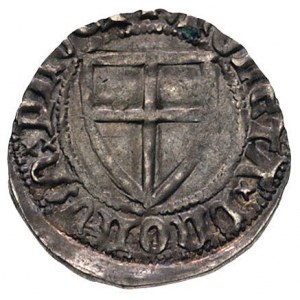 Konrad III von Jungingen 1397-1407, szeląg, Aw: Tarcza ...