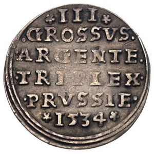 trojak 1534, Toruń, Kurp. 360 (R3), Gum. 535, T. 18, rz...