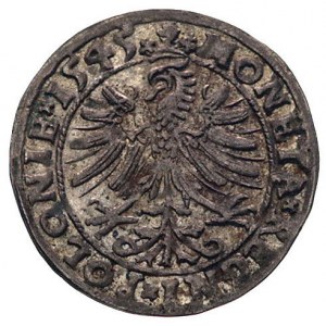 grosz 1545, Kraków, Kurp. 52 (R1), Gum. 485, bardzo ład...