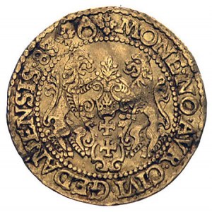 dukat 1583, Gdańsk, H-Cz. 710 (R2), Fr. 3, T. 35, złoto...