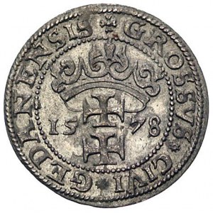 grosz 1578, Gdańsk, Kurp. 378 (R1), Gum. 789