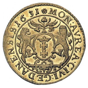 dukat 1631, Gdańsk, H-Cz. 1650 (R1), Fr. 10, T. 16, zło...