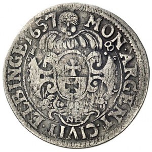 ort okupacyjny 1657, Elbląg, emisja miejska, popiersie ...