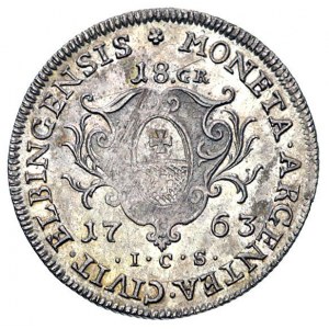 ort (18 GR) 1763, Elbląg, H-Cz. 2996 (R5), Pfau 550, T....