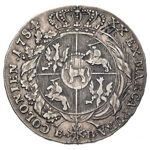 półtalar 1784, Warszawa, Plage 370, rzadszy rocznik, pa...