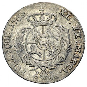 dwuzłotówka 1768, Warszawa, litery F-S, Plage 313, drob...