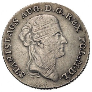 dwuzłotówka 1795, Warszawa, Plage 349, justowana, patyn...