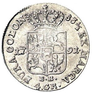 złotówka 1791, Warszawa, Plage 299
