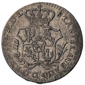 2 grosze srebrne (półzłotek) 1766, Warszawa, cyfry daty...