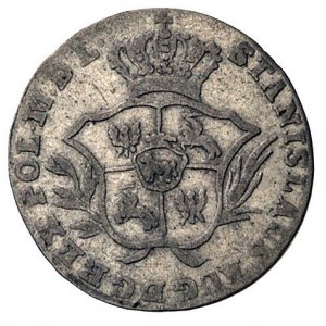 2 grosze srebrne (półzłotek) 1773, Warszawa, przebitka ...