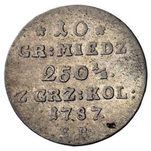 10 groszy miedzianych 1787, Warszawa, Plage 232