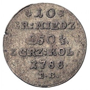 10 groszy miedzianych 1788, Warszawa, Plage 233
