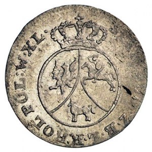 10 groszy miedzianych 1791, Warszawa, Plage 236, wada b...