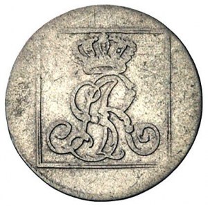 1 grosz srebrny 1779, Warszawa, Plage 228, nieznaczna w...