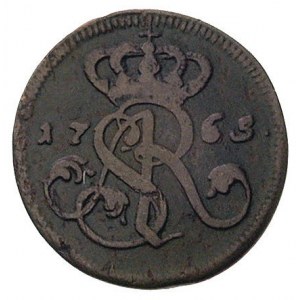 grosz 1765, Kraków, odmiana z literami V-G pod tarczą h...