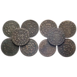 zestaw groszy 1765 (litery VG pod monogramem), 1767 (li...
