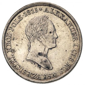 5 złotych 1830, Warszawa, litery K-G, Plage 39, Bitkin ...