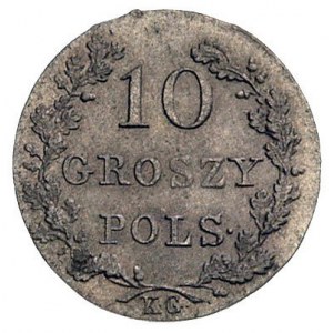 10 groszy 1831, Warszawa, odmiana łapy Orła zgięte, Pla...