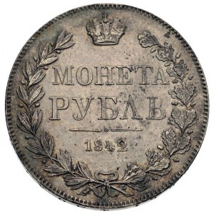 rubel 1842, Warszawa, Plage 425, Bitkin 388, ładny egze...