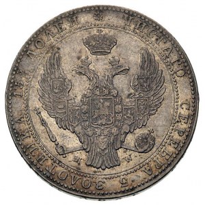 3/4 rubla = 5 złotych 1840, Warszawa, 9 piór w ogonie O...