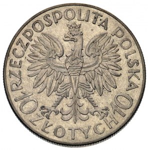 10 złotych 1933, Warszawa, Traugutt, Parchimowicz 122, ...