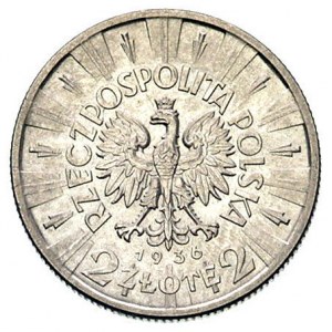 2 złote 1936, Warszawa, Józef Piłsudski, Parchimowicz 1...