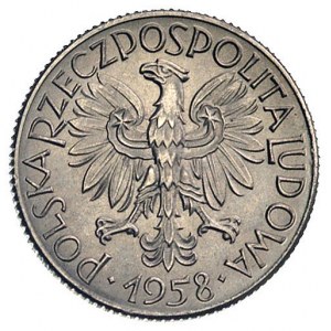 1 złoty 1958, nominał w kole z kłosami, PRÓBA, Parchimo...