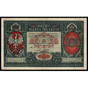 500 marek polskich 15.01.1919, Nr 523012, Miłczak 17