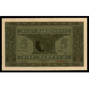 5 złotych 25.10.1926, seria H, Miłczak 65