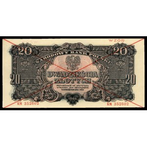 20 złotych 1944, \obowiązkowe, seria KM