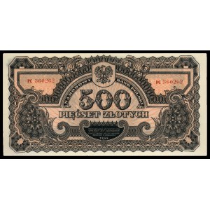 500 złotych 1944, \obowiązkowe, seria PC