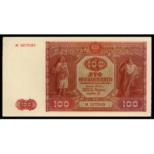 100 złotych 15.05.1946, seria M, Miłczak 129a, na stron...