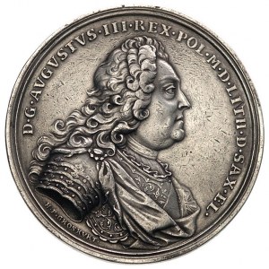 August III- medal koronacyjny autorstwa H. P. Groskurta...