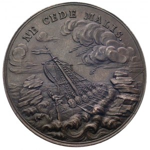Ne Cede Malis, medal autorstwa J. F. Holzhaeussera wybi...