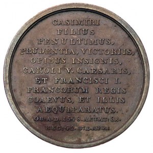 Zygmunt Stary- medal z serii królewskiej autorstwa J. J...