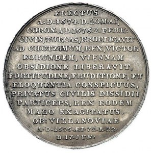 Jan III Sobieski- medal z serii królewskiej autorstwa J...