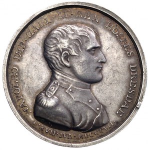wizyta Napoleona I w Dreźnie medal autorstwa Hoecknera ...