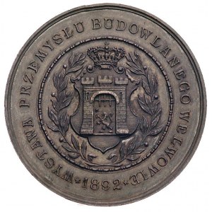 Wystawa Przemysłu Budowlanego we Lwowie 1892, medal aut...