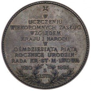 Franciszek Smolka- medal autorstwa A. Scharffa 1895 r, ...